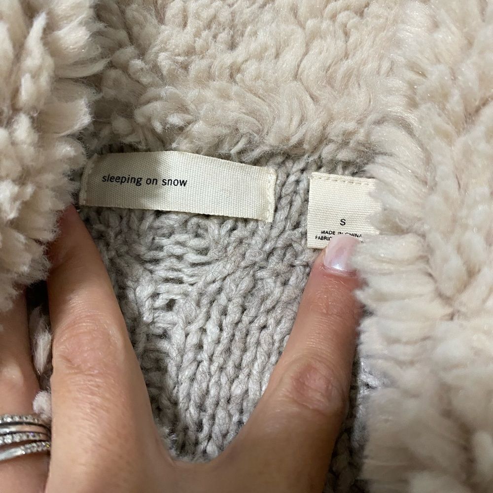 Anthropologie Sleeping on Snow Bondurant Sherpa Collar - Picture 8 of 9